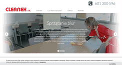 Desktop Screenshot of cleanex.com.pl